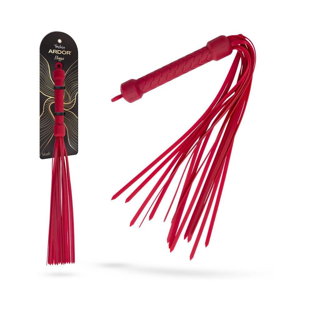 Temptasia Ardor Flogger Red for Sensual Impact Play